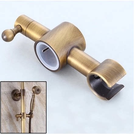Imitation ancient sprinkler head with shower seat shower bar lifting tube hand spray active seat bracket hard lever lifting seat sliding sleeve