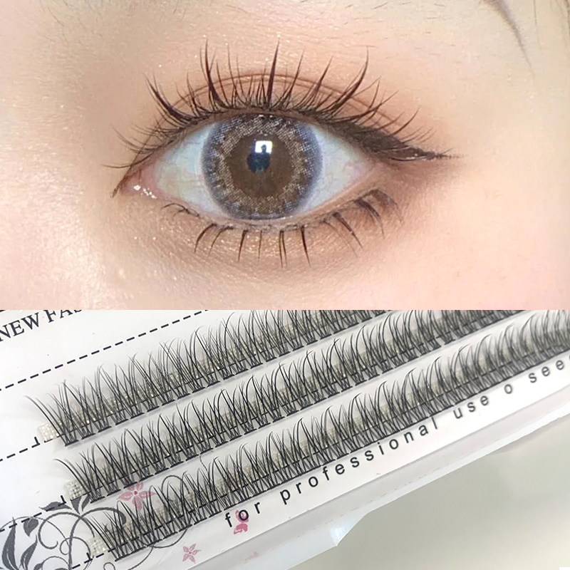 Yu Shuxin Tongan Fake Eyelash Female Single Cluster Sectional Fish Tail wool natural simulation ultra soft dovetail grafting C teething