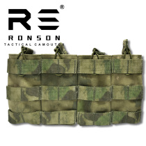 Rongsheng quadruple magazine bag MC green ruins camouflage outdoor wargame equipment bag tactical vest MOLLE sub-bag