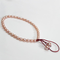 Dai Fei Jewelry Freshwater pearl mobile phone chain short lanyard Hand rope accessories Woven U disk Wrist chain keychain