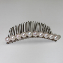 Dai Fei jewelry freshwater pearl hair ornaments headdress hair comb plug comb bangs clip near the round Korean version of the temperament of womens simple