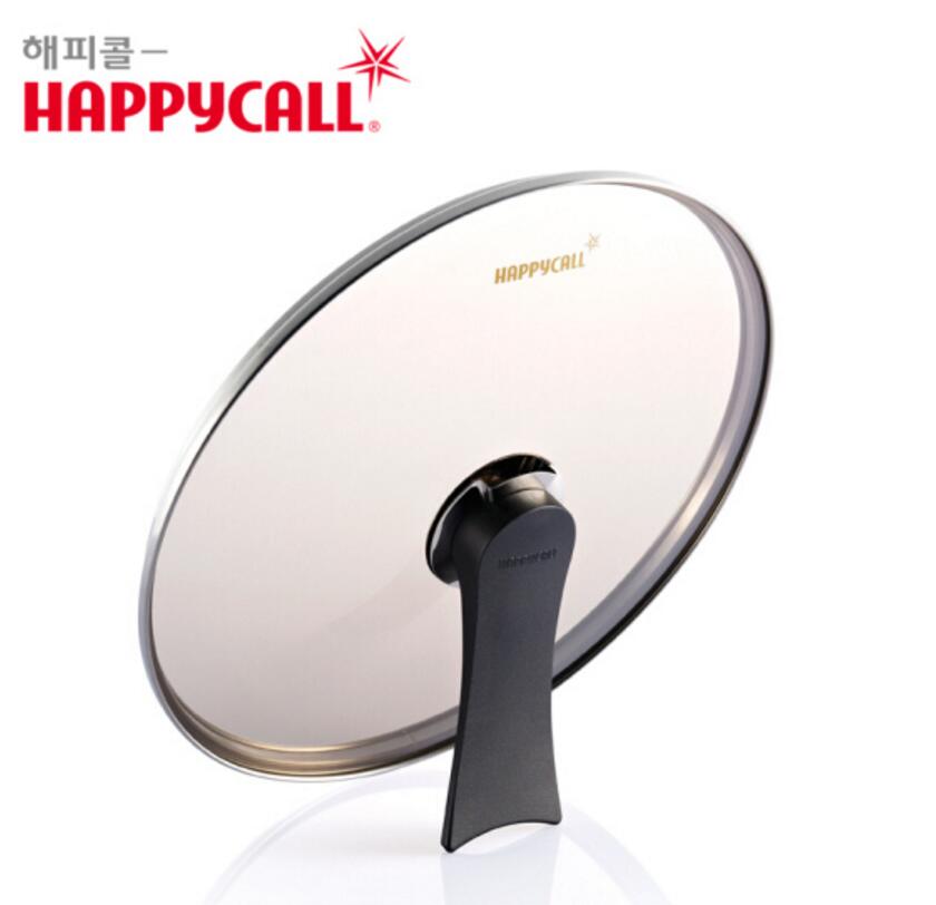 HAPPYCALL Korea vertical anti-spill tempered glass pan cover frying pan cover 28 30 32cm