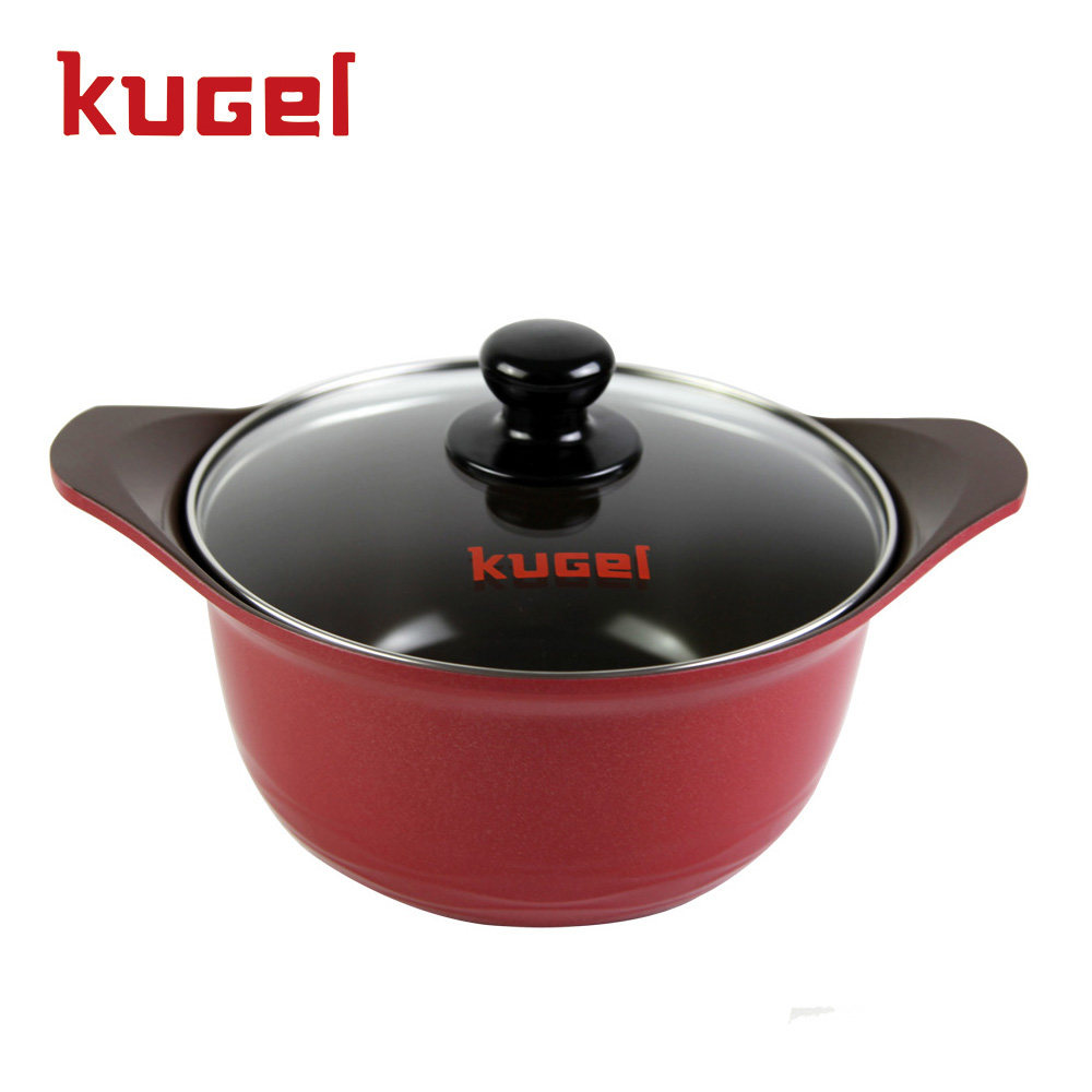 KUGEL Korea imported series 24CM non-stick deep soup pot Double-ear soup pot Induction cooker COREN