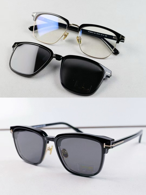 New Magnetic Glasses for Men and Women, Stylish Business Half-Frame Driving Sunglasses, Tf Lens Set 5683, Dual-Use