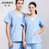ANNO ANNO hand wash suit Doctor nurse male and female medical work clothes Surgical suit T C blended sky blue TC