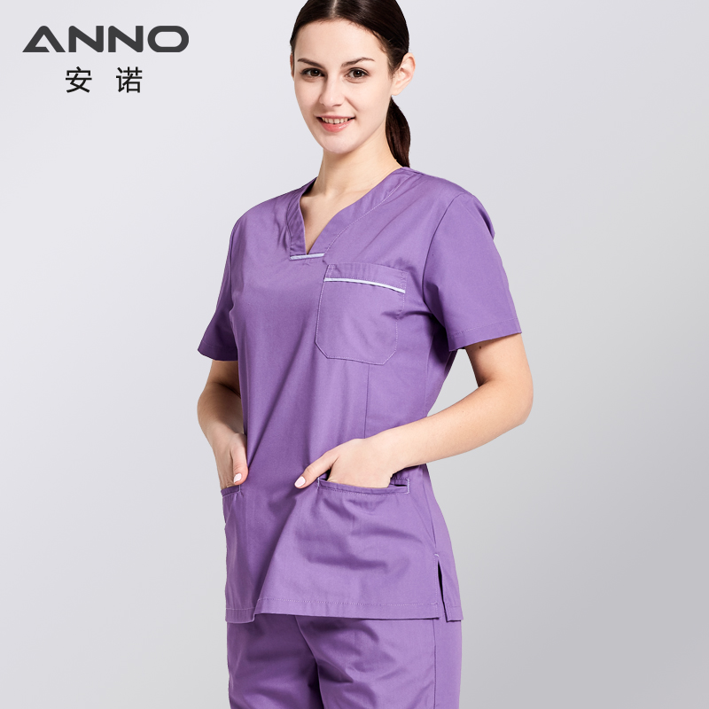 Anno surgical clothes Handwashing Clothes Doctor Wear Nurse Service Short Sleeve Surgery Clothing T C Blended Operating Room Segregated clothes TC
