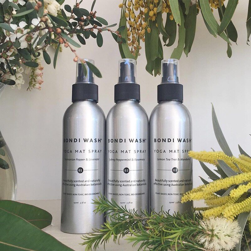 Bondiwash) yoga mat baby crawling mat cleaning spray lemon tea tree and citrus imported from Australia