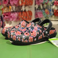 Crocs, классические кроксы подходит для мужчин и женщин, тапочки, принт