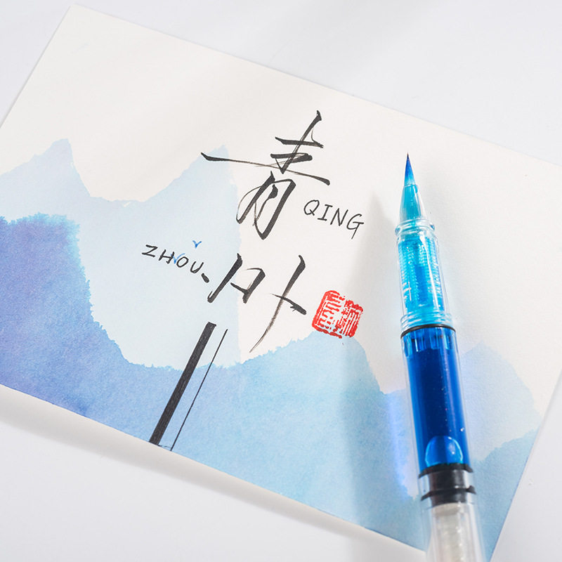 Pen type soft brush calligraphy soft pen and pen holder ink filling beautiful pen wolf millet small script practice calligraphy