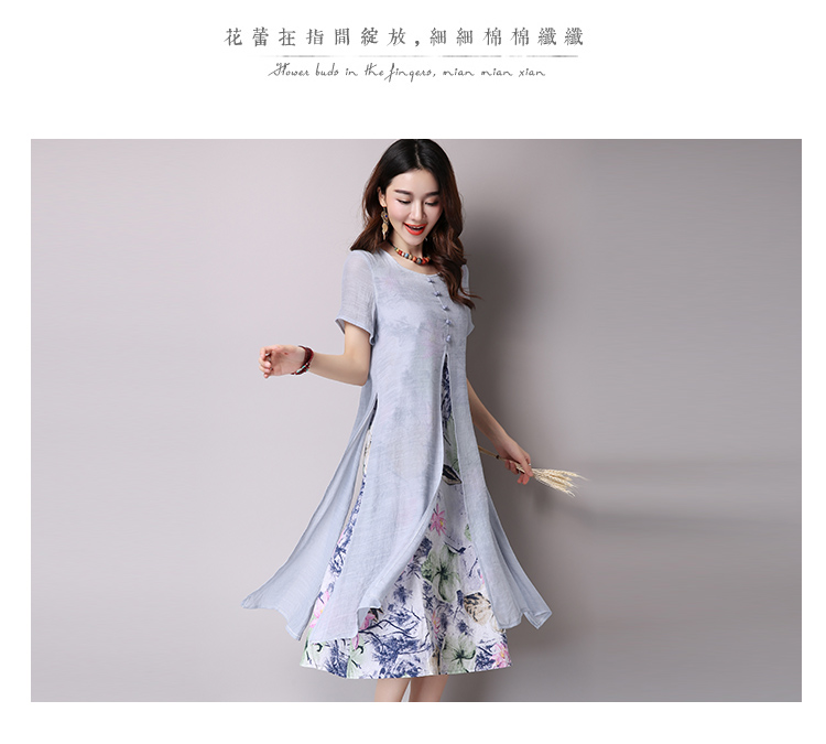 Robe femme en Coton et lin - Ref 3326852 Image 25