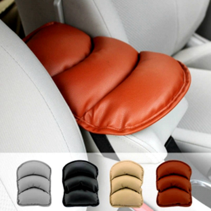 Xe tay vịn hộp đệm vỏ Xe tay vịn trung tâm bao tay găng tay pad phổ PU da phụ kiện xe hơi bên trong đồ trang sức trang trí xe oto