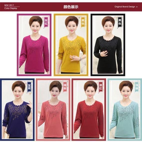 Quần áo mùa xuân và mùa thu bên ngoài mặc quần ngắn mùa xuân ngắn của mẹ thiết kế thời trang nữ