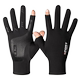 Ice Silk Gloves Men's Summer Sunscreen Lotion Two Finger