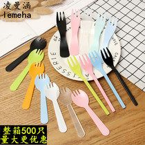 500 disposable spoons forks forks spoons fruit forks cake forks individually packaged dessert spoons knives and forks cutlery