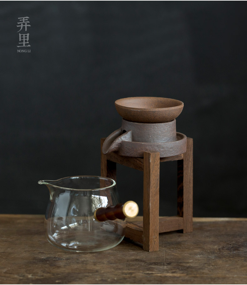 Creative coarse pottery) tea strainer screen tea accessories) frame ceramic tea tea tea filter