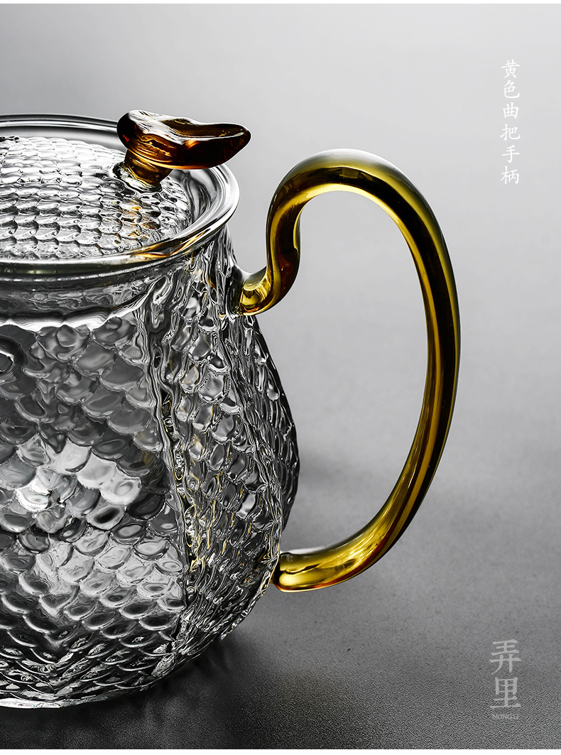 Glass kettle pot of hammer to girder household teapot high temperature kung fu tea boiled tea machine electricity TaoLu flower