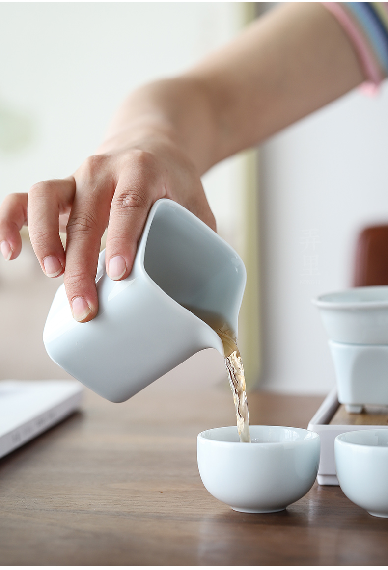 The Get | in Japanese kung fu tea set gift box of a complete set of household celadon girder pot dry tea cups dish ceramics