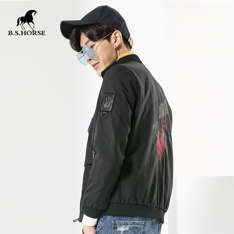 Blouson homme B.S.HORSE    manches longues en Nylon - Ref 3116830 Image 4