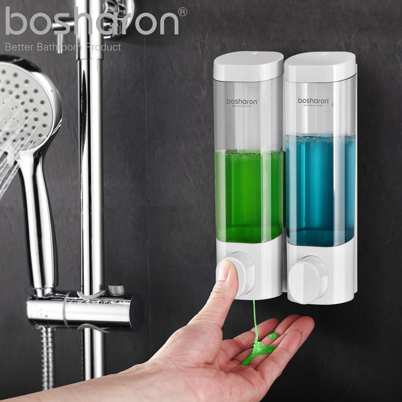 Hotel Liquid Dispenser Makeup Room Shampoo Shower Gel Box Wall Mounted Punch Free Hand Sanitizer Bottle Press