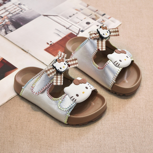Girls' Slippers for Outdoor Wear, Soft-Soled Non-Slip Sandals, 2026 Summer New Model, Children's Large Kids' Girls' Slip-On Slippers for Home Use — 3