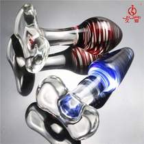 New anal butt plug external stick adult masturbation crystal massage female sex toy glass tail point back court