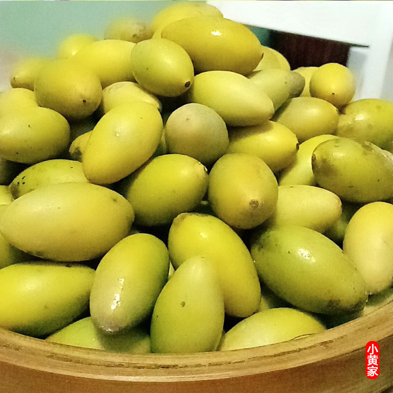 (2021 new fruits) Fresh green olives now found to send pregnant women fruits raw olive green fruit Chaoshan to produce 500g