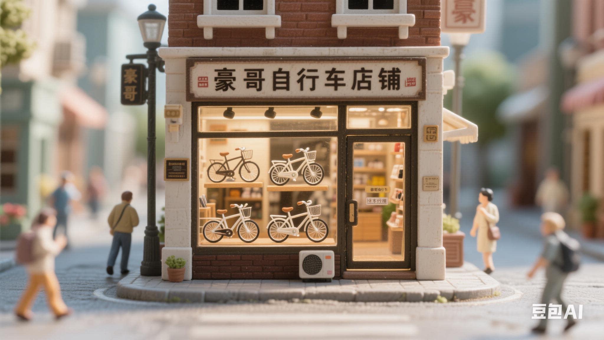 豪哥自行车店铺的LOGO