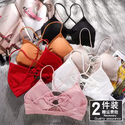 Beauty back sling Net red explosion underwear women gather new sexy summer chest wrap chest ultra-thin bra