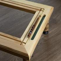 Stretch frame embroidery frame desktop reversible desktop frame French small square pine wood inner frame embroidery embroidery