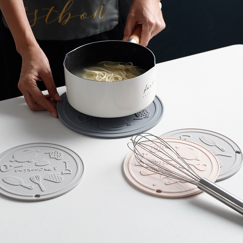 Silicone kitchenware element heat insulation mat table mat Nordic Japanese anti-hot soup bowl mat home dish mat pot mat dish pad