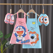Childrens apron waterproof coat anti-dressing sleeveless middle school children handmade class anti-fouling painting clothes anti-dressing baking