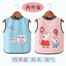 Summer thin waterproof sleeveless food bibs baby bibs baby saliva towels for men and women Baby Children