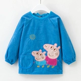 Бархатный детский нагрудник подходит для мужчин и женщин для еды, водонепроницаемое демисезонное термобелье, лонгслив, фартук, сзади на завязках