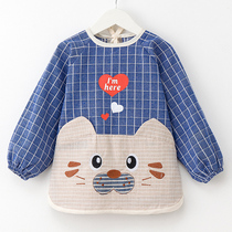 Thin childrens clothes childrens long sleeves autumn and winter food clothes baby clothes waterproof cotton and linen bags