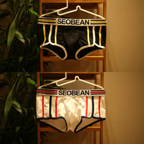 Mens underwear cotton sexy mens boxer youth comfortable breathable low waist Tide mens four corner underwear