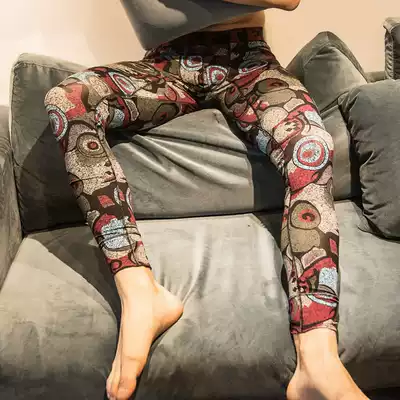 Men's warm sanitary pants pure cotton autumn and winter men's warm sanitary pants trend sexy low-waist personality inner pants cotton pants