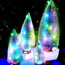 Christmas glowing Christmas tree diy decorations home size mini desktop ins Wind Scene arrangement ornaments