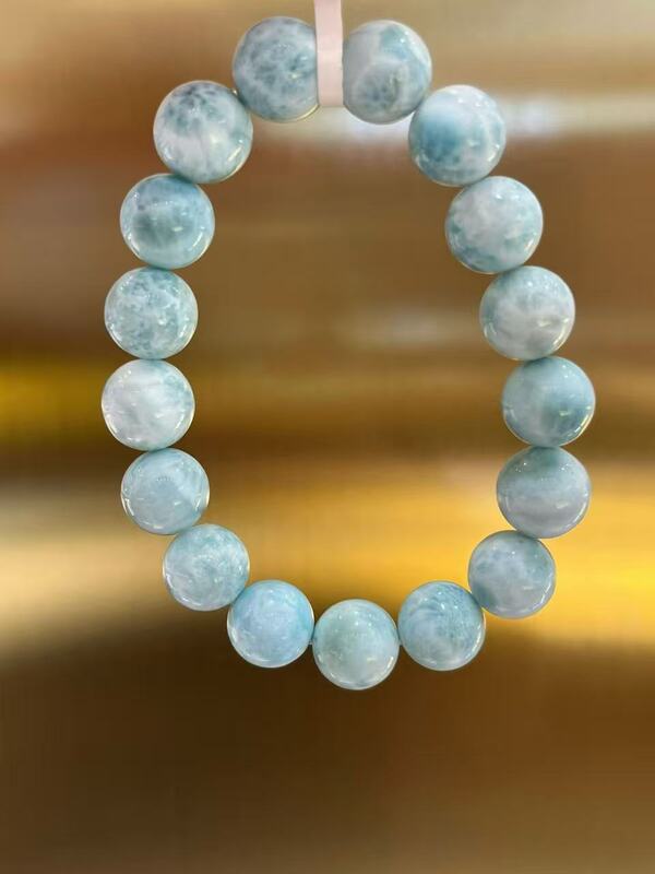 Natural Sea Stone Bracelet 10mm Round Beads DIY Handmade Beading Accessories Loose Beads DIY Accessories Versatile
