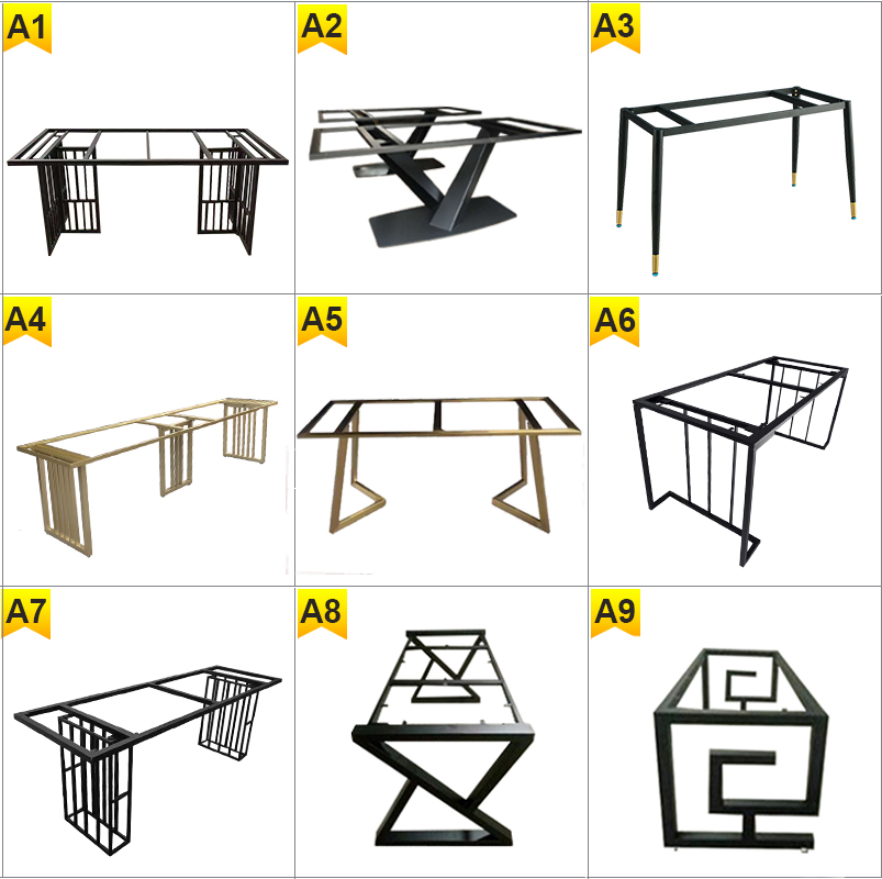 Wrought iron stainless steel table leg bracket Large plate table frame Coffee table legs Table legs Desk bar legs Custom table foot bracket