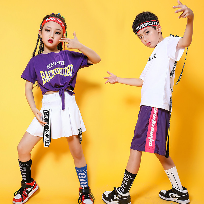 61 Children Hip Hop Street Dance Costume Elementary School Kids Group Cheerleading Toddler Cheerleader Jazz Dance Performance Costume