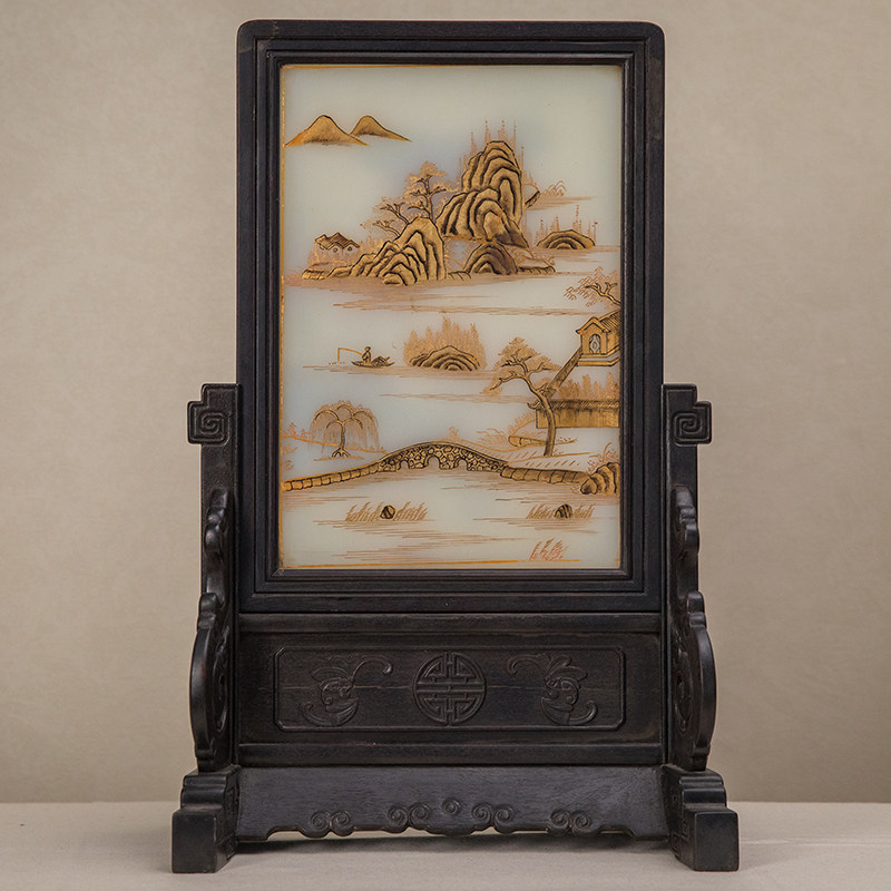 红木插屏:中式古典之美,如何打造你的家居艺术品?-插屏-淘宝百科网
