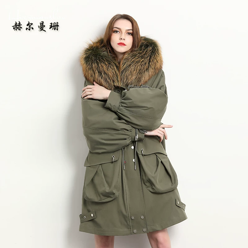 Герман солн Winter removable liner, jacket, mid-length, oversize, plus size