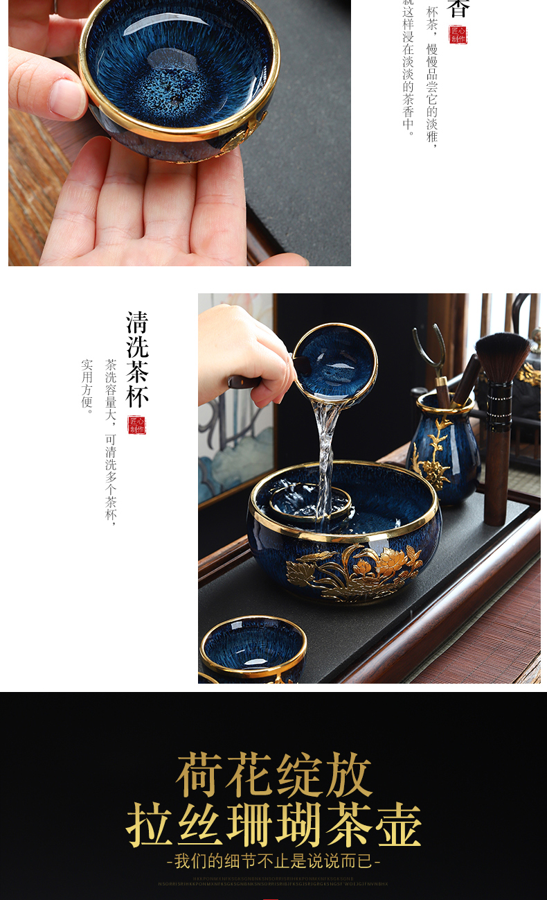 Implement the optimal product of jingdezhen ceramic teapot manually set question lamp that drawing make tea, household utensils single pot of gifts