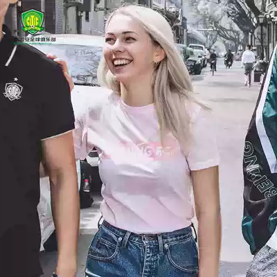Beijing Guoan official women's summer short-sleeved retro Guoan T-shirt Beijing Guoan T-shirt