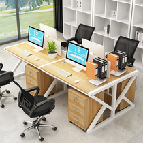 Simple four-seat desk chair combo screen staff desk 4  6-seat desk 2-seat desk