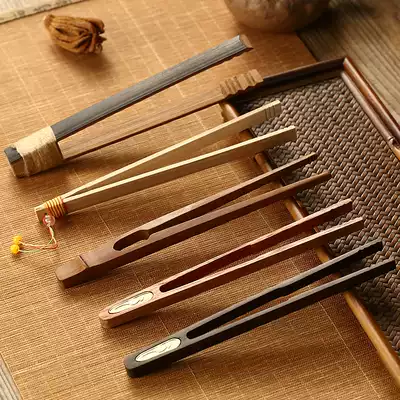Jiutang bamboo tea clip non-slip tea clip wash cup clip kung fu tea clip tea tweezers tea ceremony spare parts