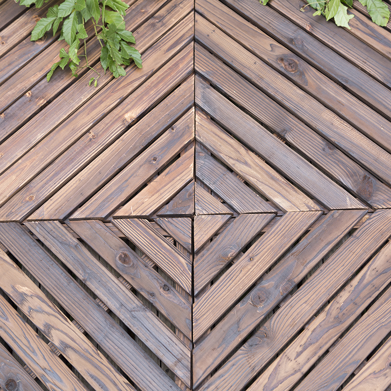 30x30cm open-air balcony Outdoor terrace self-paving splicing greenhouse non-stick installation ecological anti-corrosion wood floor