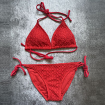 White American and American Sexy Inwind three-point style bikini swimsuit women small breasts gather with big code soak spa swimsuit