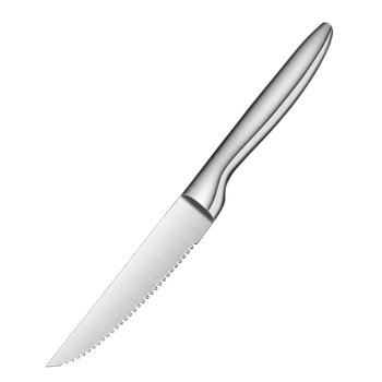 Stainless steel serrated steak knife