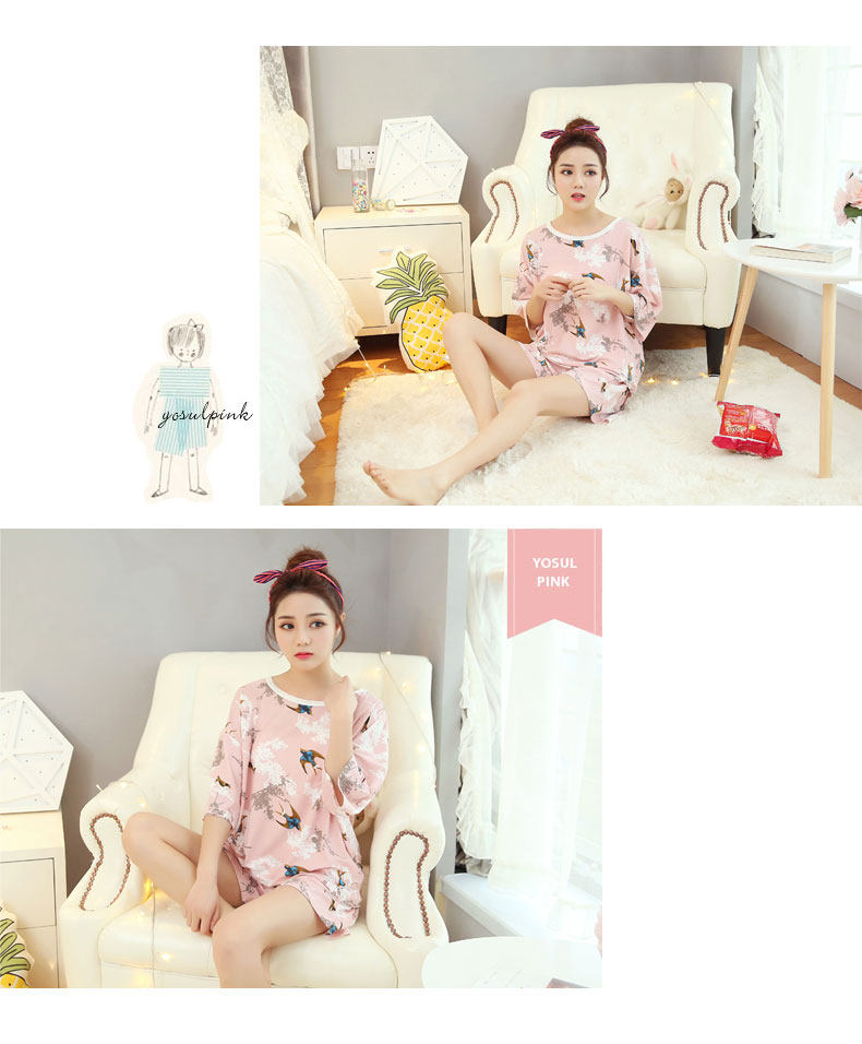 Pyjama pour femme à manche courte - Ref 2998451 Image 8